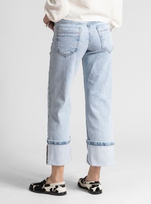 Imagen 2 del producto Jeans Recto Tiro Medio Clara Ice