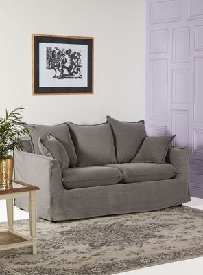 Sofá Santorini Lino 2 Cuerpos