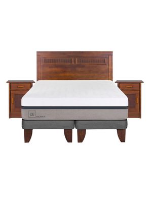 Imagen 2 del producto Cama Europea Balance 2 Plazas Base Dividida + Set Muebles Milán