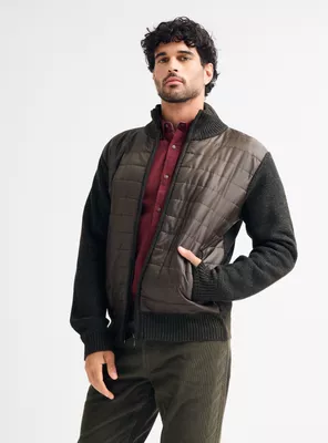 Imagen 1 del producto Sweater Mangas Tejidos Cuerpo Tela Parka