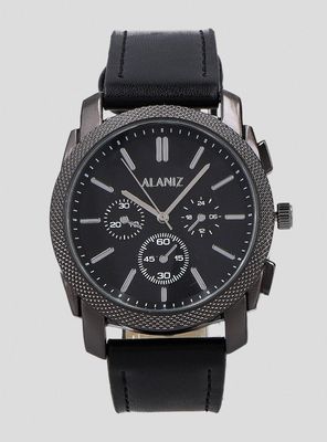Reloj Análogo Hombre Black