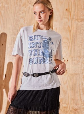 Imagen 2 del producto Cinturón Western Corazones Cuero Sintético