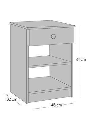 Imagen 2 del producto Pack 2 Camas Europeas Apolo Black 1 Plaza + Velador