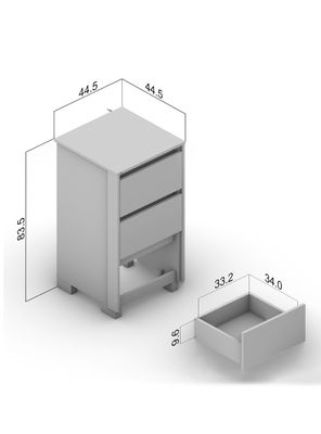 Imagen 2 del producto Cómoda Coimbra 3 Cajones