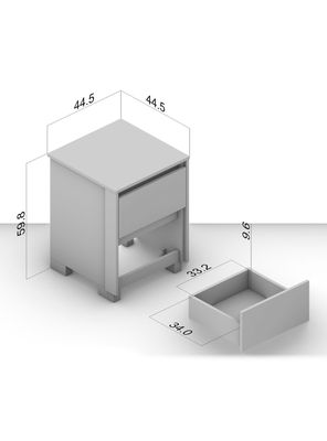 Imagen 2 del producto Velador Coimbra 2 Cajones