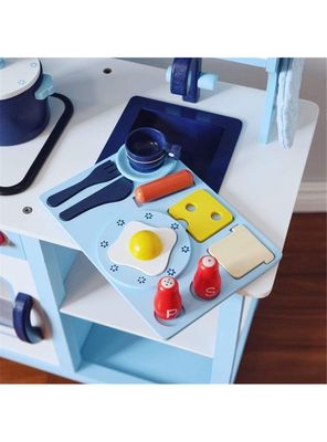Imagen 2 del producto Juguete Kidscool Mini Hogar Cocina Madera Celeste