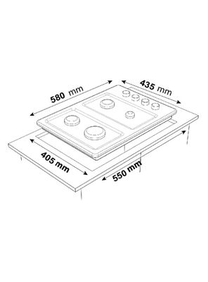 Imagen 2 del producto Encimera a Gas 4 Quemadores CEG-4650IN