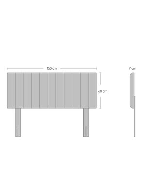 Imagen 2 del producto Cama Europea Everest Copper 2 Plazas Base Dividida + Respaldo + Velador Malaga Nude