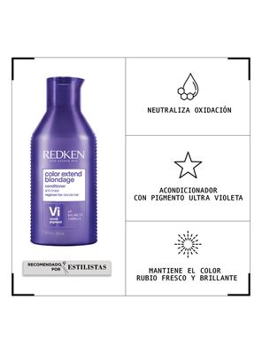 Imagen 2 del producto Acondicionador Matizador Cabello Rubio Color Extend Blondage 300ml Redken