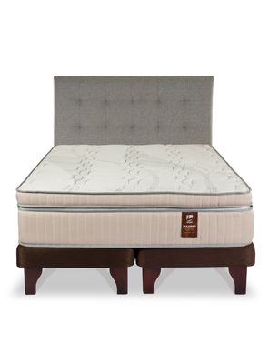 Imagen 2 del producto Cama Europea Máximo Cobre King 180 x 200 cm + Respaldo Design Gris