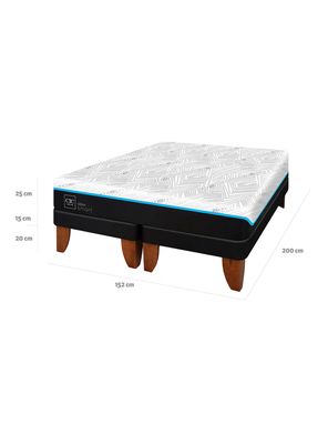 Imagen 2 del producto Cama Europea Green Infinity 2 Plazas Base Dividida