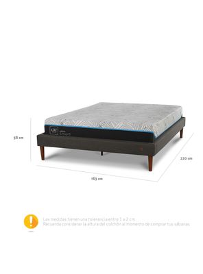 Imagen 2 del producto Cama Europea Curve Green Infinity 2 Plazas
