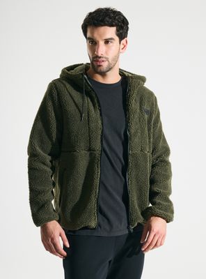 Polerón Sherpa Detalle en Mangas