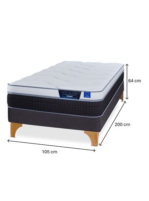 Imagen 2 del producto Cama Europea Nexus 1.5 Plazas Box + Respaldo Modern + Velador Rover