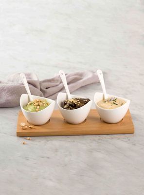 Imagen 2 del producto Set de Cocktail 3 Pocillos Barquitos con Cuchara