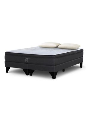 Cama Europea Tempo 2 Plazas Base Dividida + Almohada Memory Max
