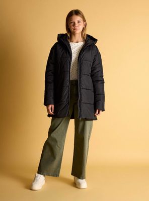Parka Larga Puffa con Capucha