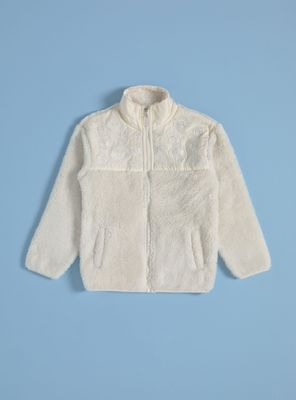 Polar Polerón Coral Fleece con Parches Bordados