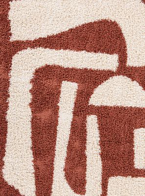 Imagen 2 del producto Alfombra Shaggy Monet 150x200 cm Terracota