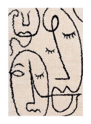 Alfombra Shaggy Monet 150x200 cm Beige