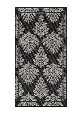 Bajada de Cama Lowers 67x120 cm Negro