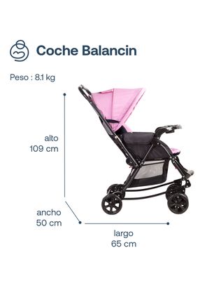 Imagen 2 del producto Coche Balancín Sx Rosado
