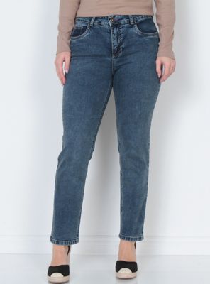 Jeans Mother Tiro Alto Pretina 1 Botón