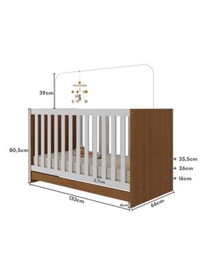 Imagen 2 del producto Cuna New 3 Funciones Blanco Café