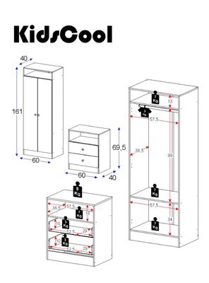 Imagen 2 del producto Closet+Cómoda Blanco Top Baby