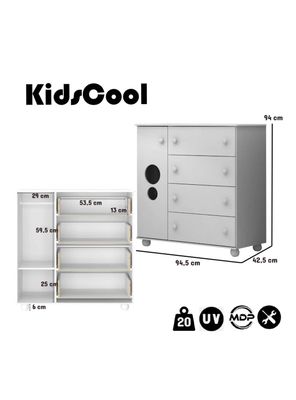 Imagen 2 del producto Cómoda Blanco Top Baby 4 Cajones