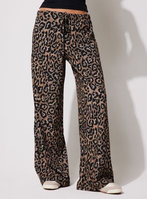 Pantalón Relajado Cintura Elasticada