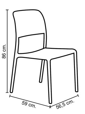 Imagen 2 del producto Silla Apilable Dora Decora