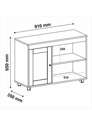 Imagen 2 del producto Rack TV 42"" Sampa 1 Puerta