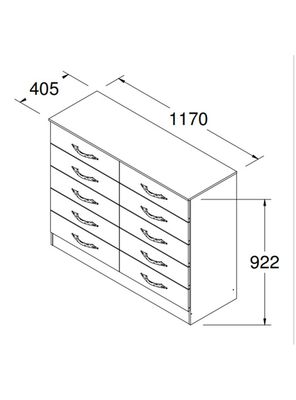 Imagen 2 del producto Cómoda Horizontal 10 Cajones