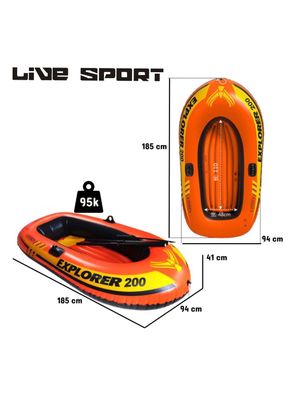 Imagen 2 del producto Bote Inflable Explorer 200 + Remos