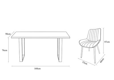 Imagen 2 del producto Juego de Comedor Jero 4 Sillas