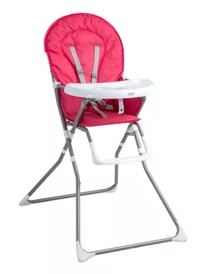 Silla de Comer Plegable Vectra Rosada Bebesit