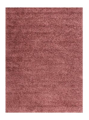 Alfombra 133 x 180 cm Shaggy Basic Rosa