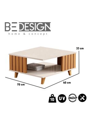 Imagen 2 del producto Mesa de Centro Acaí 60x70 cm Perla Caramelo