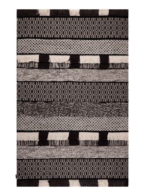 Alfombra Woll Collect Negro y Blanco 160 x 230 cm