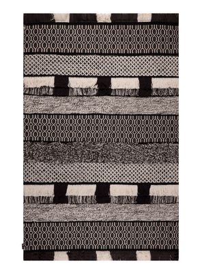 Alfombra Woll Collect Negro y Blanco 190 x 290 cm