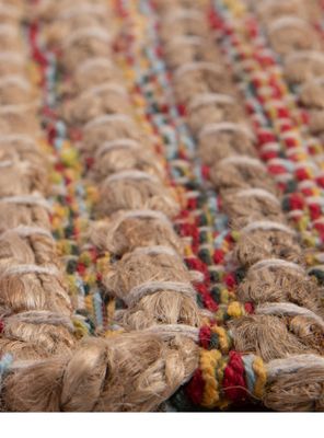 Imagen 2 del producto Alfombra Yute 200 x 300 cm Natural y multicolor