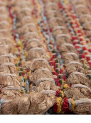 Imagen 2 del producto Alfombra Yute 230 x 330 cm Natural y multicolor