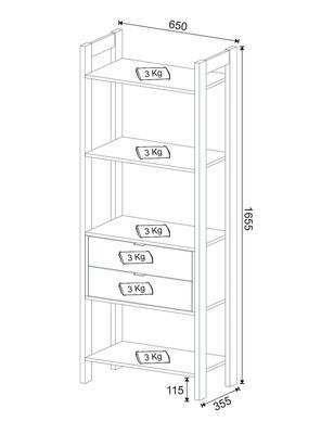 Imagen 2 del producto Estante AZ1010 Minimalista 2C