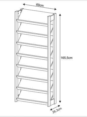 Imagen 2 del producto Zapatero 8 Repisas AZ1006