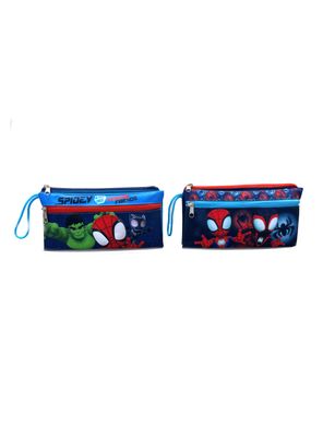 Estuche Doble Cierre 2 Diseños Spidey
