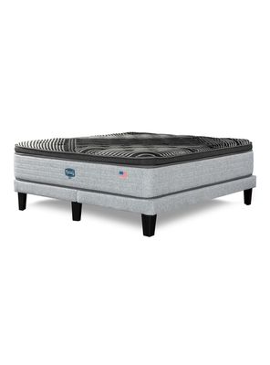 Cama Europea Sky 2 Plazas Plata
