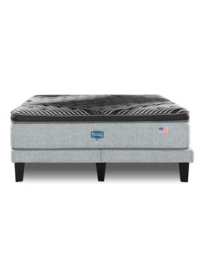 Imagen 2 del producto Cama Europea Sky 2 Plazas + Respaldo Tibet Plata