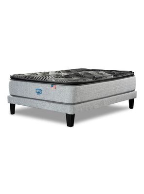 Cama Europea Sunset 1.5 Plazas Plata