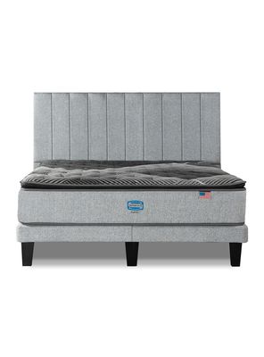 Imagen 2 del producto Cama Europea Sunset King Respaldo Tibet Plata